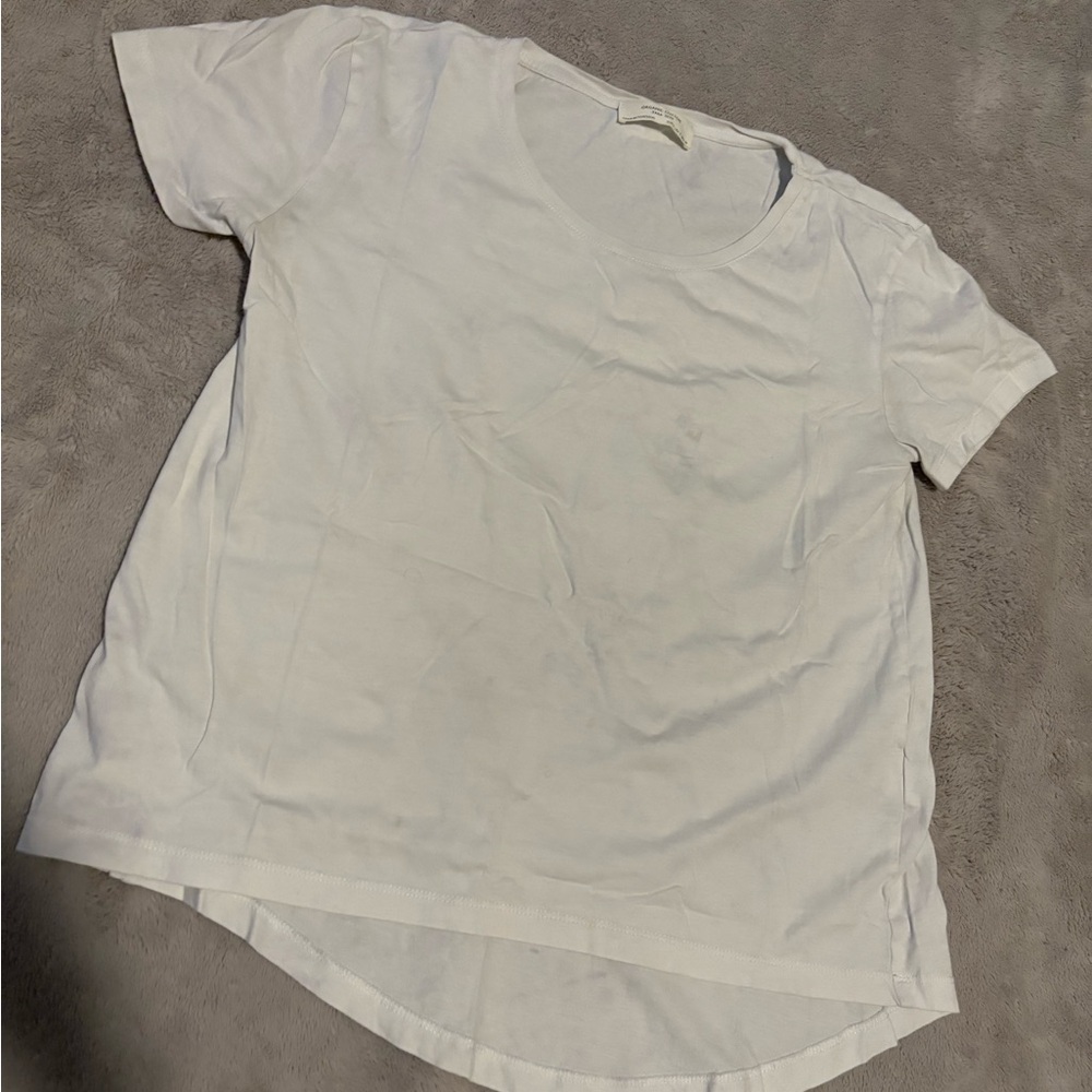 Zara White Organic Cotton Top